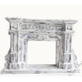 Classical Luxury  style fireplace White Marble fireplace